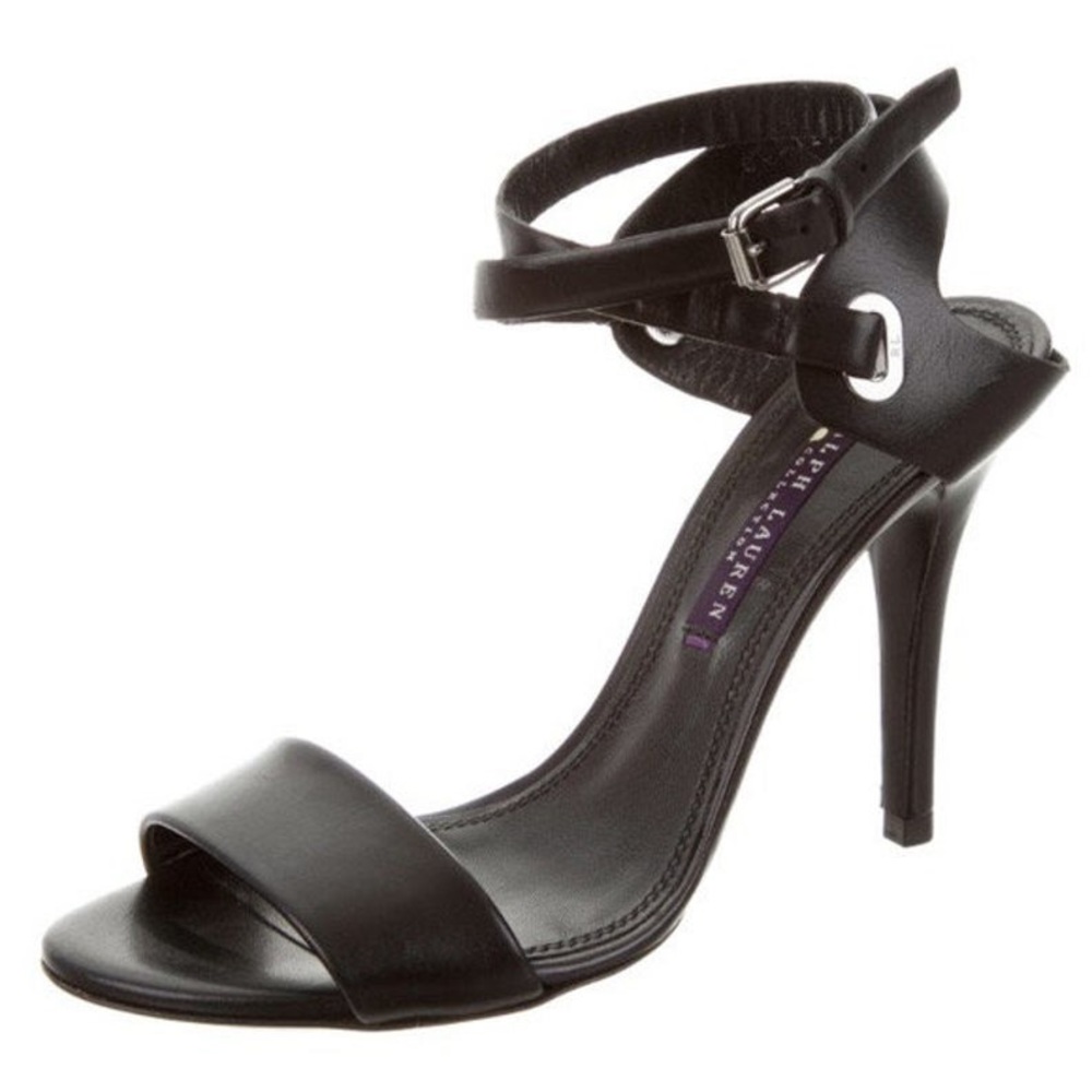 Ralph Lauren Purple Label Black leather Heels
